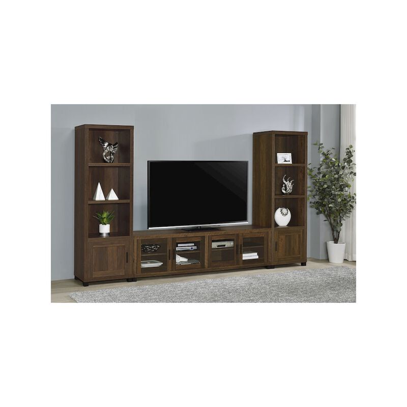 Coaster Co. of America Sachin 3-piece 79 TV Entertainment Center Dark Pine