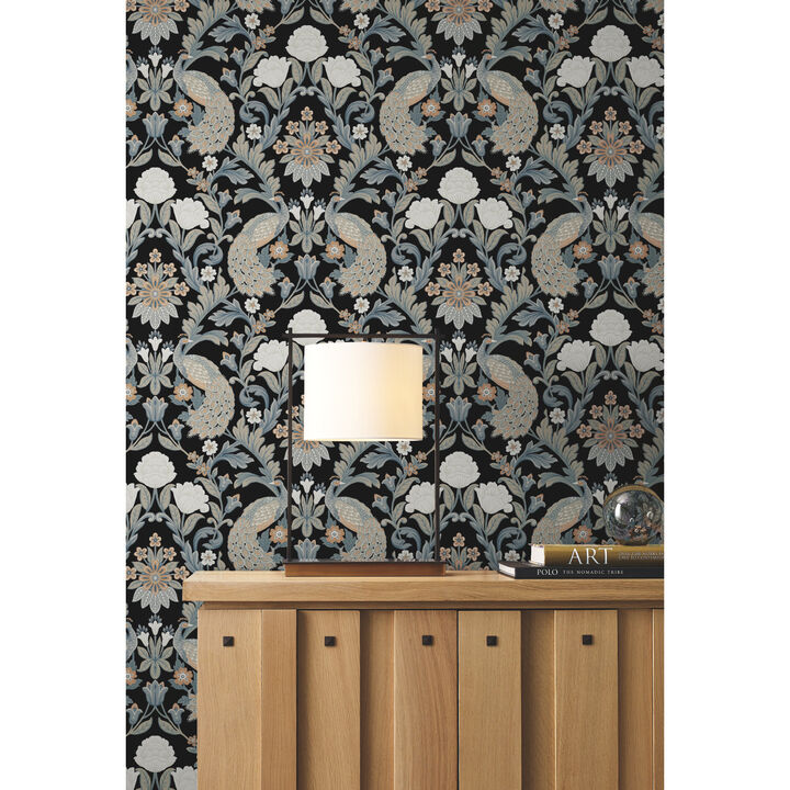 Plume Dynasty  Black Wallpaper