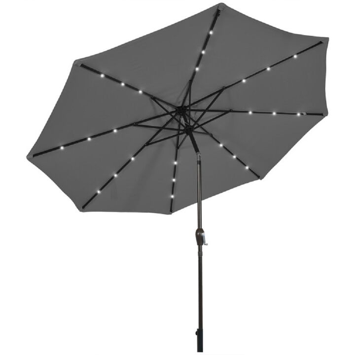 Solar Light Patio Umbrella – Outdoor Sun Shade with LED Illumination