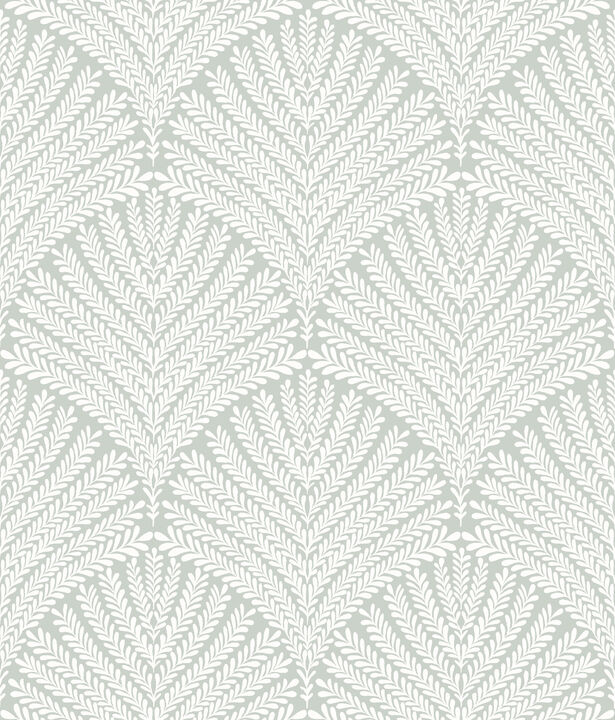 Beachcomber Green & White Wallpaper