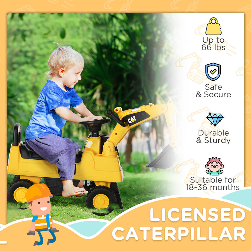 BreeBe Kids Construction Excavator Ride On with Storage image number 3