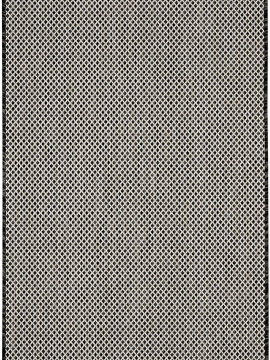 Courtyard COU01 Black/White 3' x 5' Rug