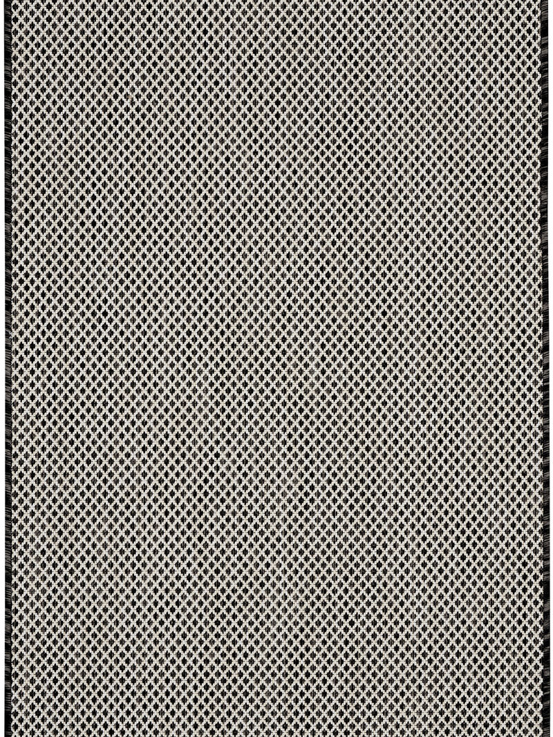 Courtyard COU01 Black/White 3' x 5' Rug