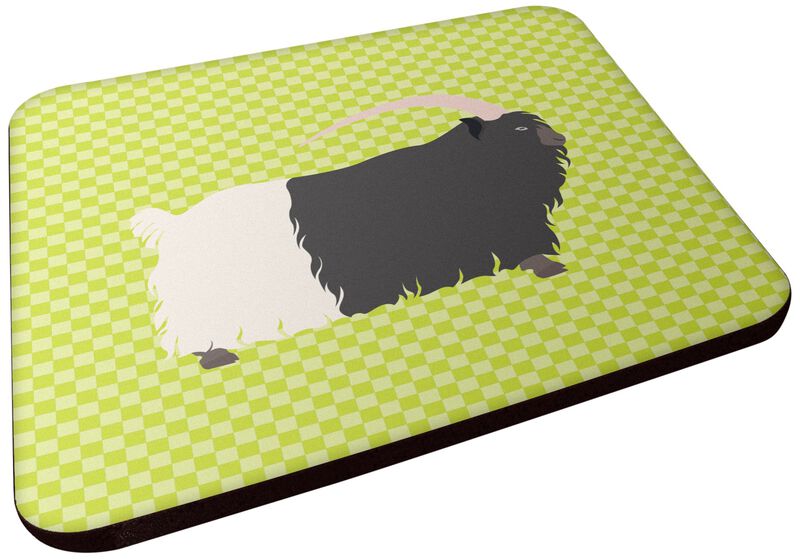 Caroline's Treasures Welsh Black-Necked Goat Green Decorative coasters, 3.5, Multicolor