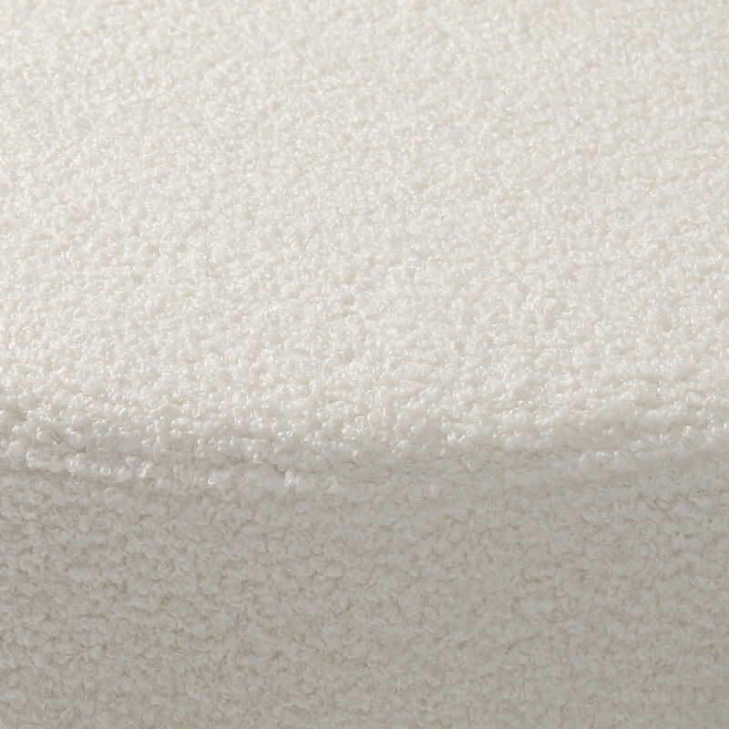 WestinTrends Mid-Century Modern Upholstered Sherpa Round Dining Chairs (Set of 4)