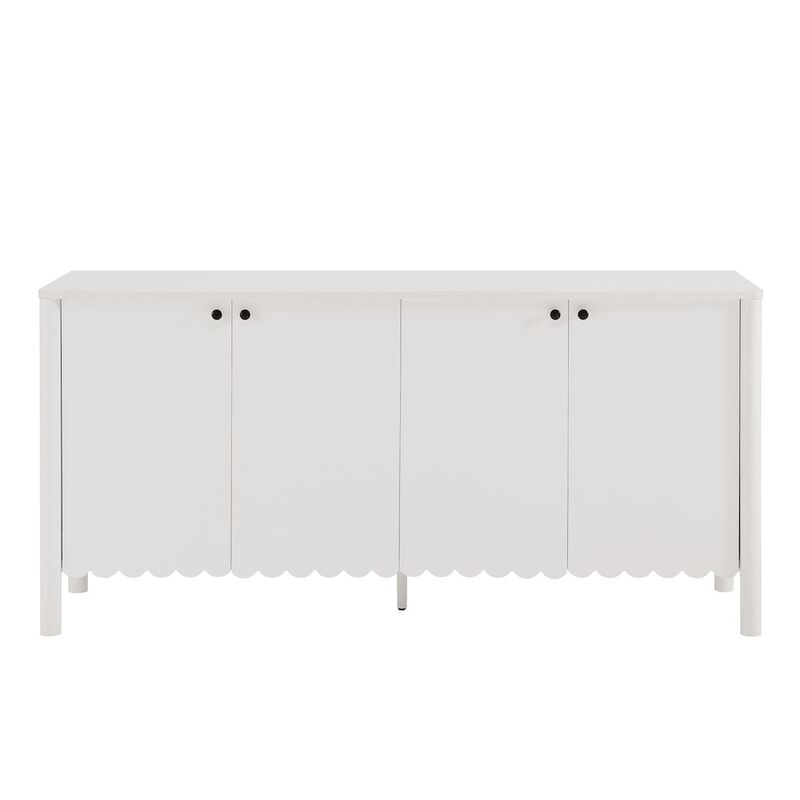Modway Emmeline 4-Door Scalloped Sideboard in Sage image number 4