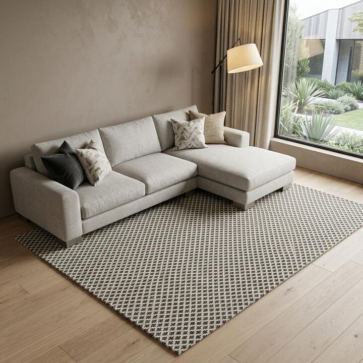 HomeRoots Floral Power Loom Area Rug