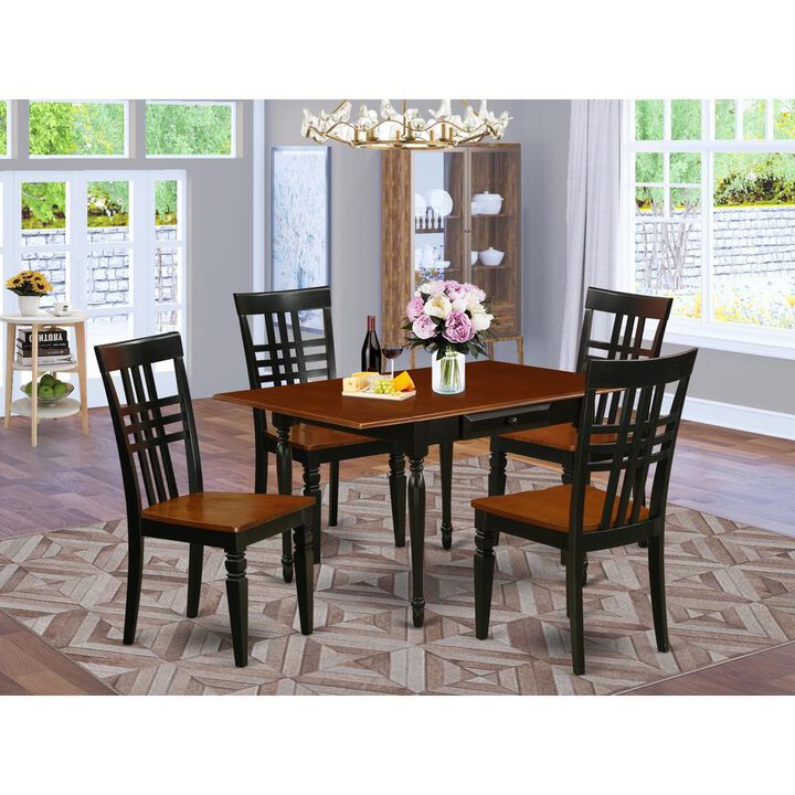 Dining Room Set Black & Cherry