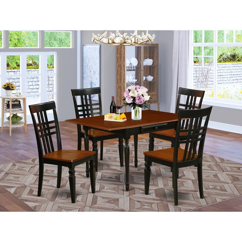 Dining Room Set Black & Cherry