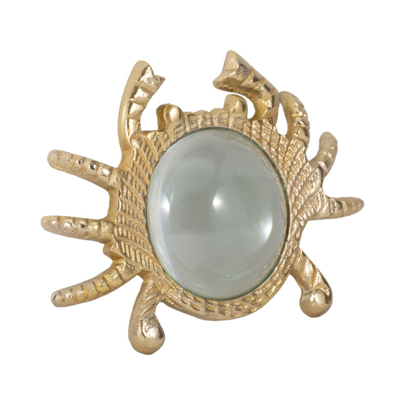 7" Crab Magnifying Glass, Gold image number 2