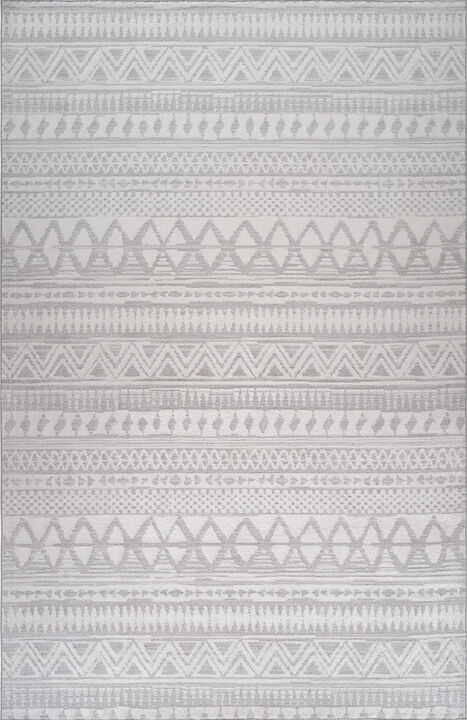HomeRoots Abstract Distressed Area Rug