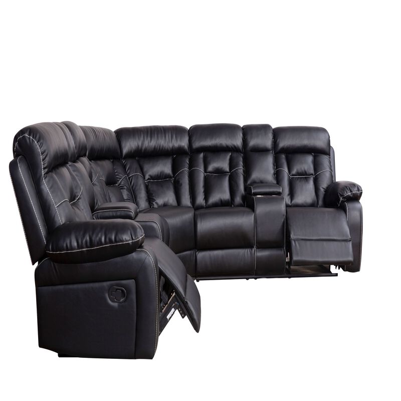 Sectional Sofa with Manual Reclining