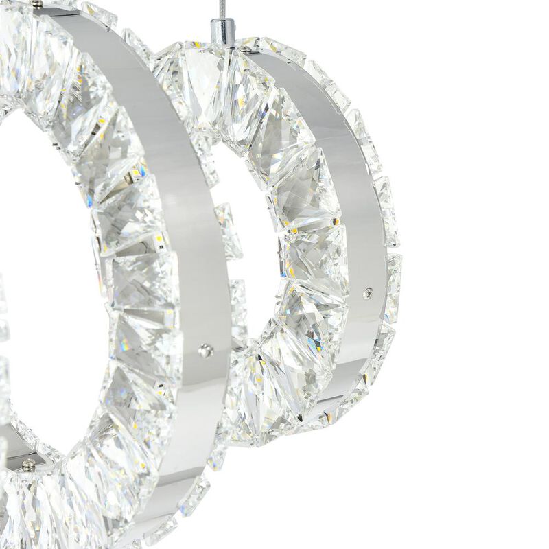 CWI Lighting Celina LED Chandelier With Chrome Finish
