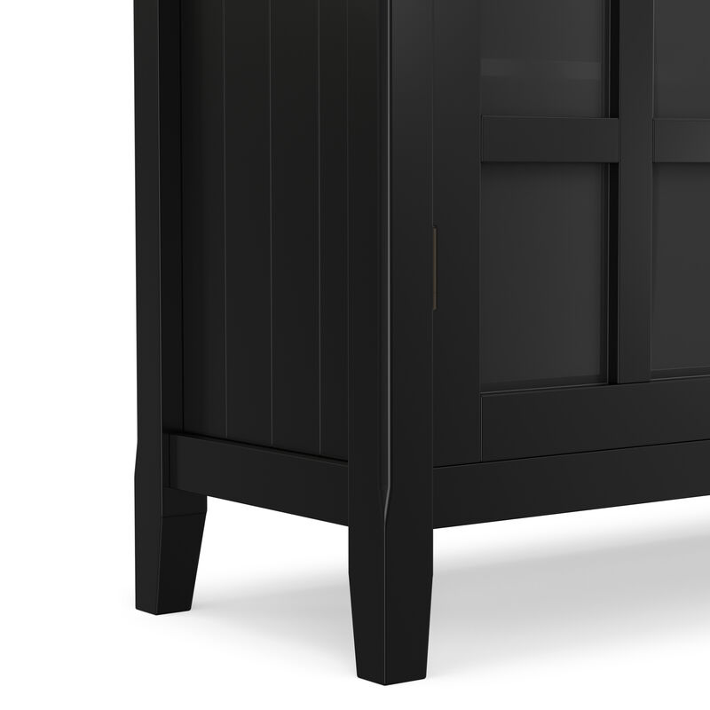 Acadian 39 inch Wide Solid Wood Transitional Storage Cabinet in Black image number 9