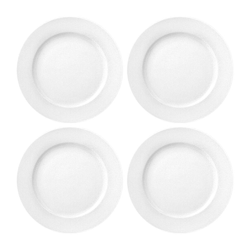 Delta dia.10.5" Round White Porcelain Plate (Set of 4) image number 0