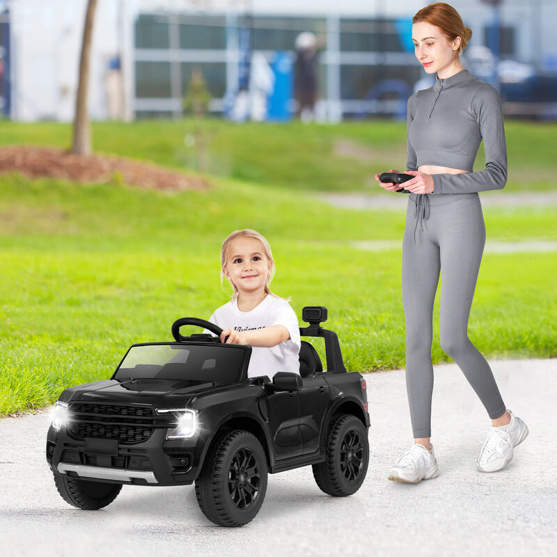 12V Ride On Electric Car for Kids with Music Remote Control and LED Lights image number 1
