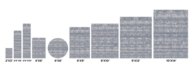 Pasargad Home Turkish Cherish Blue Area Rug- 5' 0'' X  7' 0'' image number 7