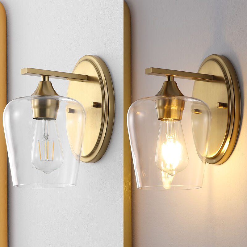 Jayne Iron/Glass Cottage Rustic LED Vanity Light image number 4