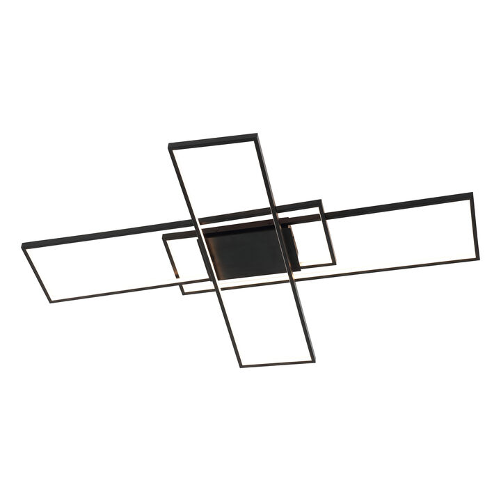 Palco Contemporary Minimalist Metal Adjustable Dimmable Geometric Integrated LED Flush Mount