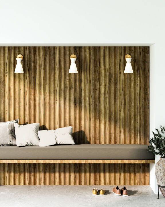 Betty 6-in 1 Light Damp-Rated Wall/Vanity Light