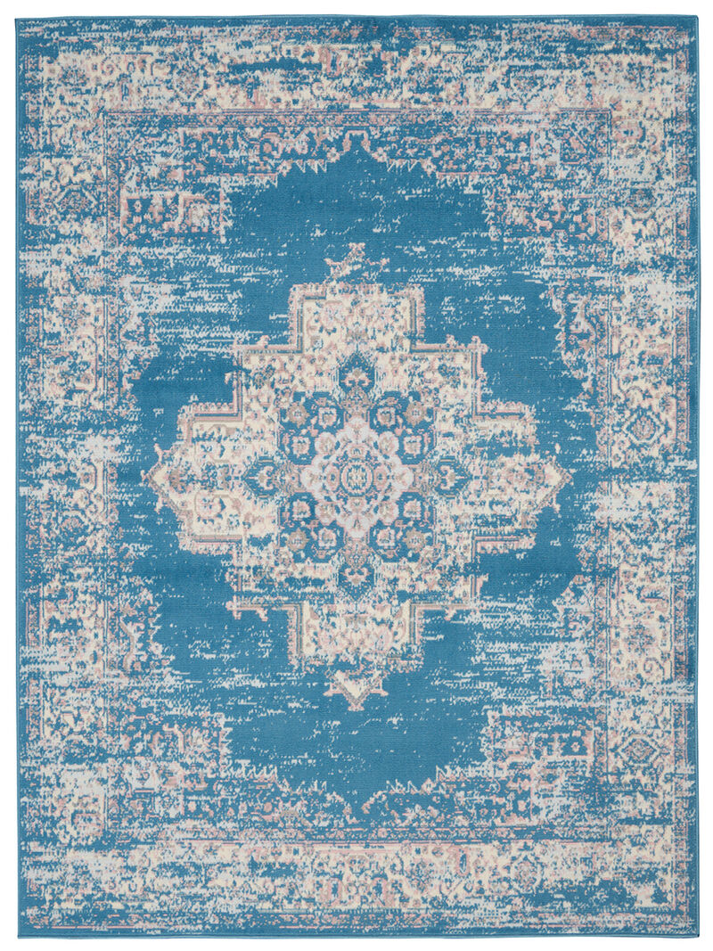 Grafix GRF14 Blue 5'3" x 7'3" Rug