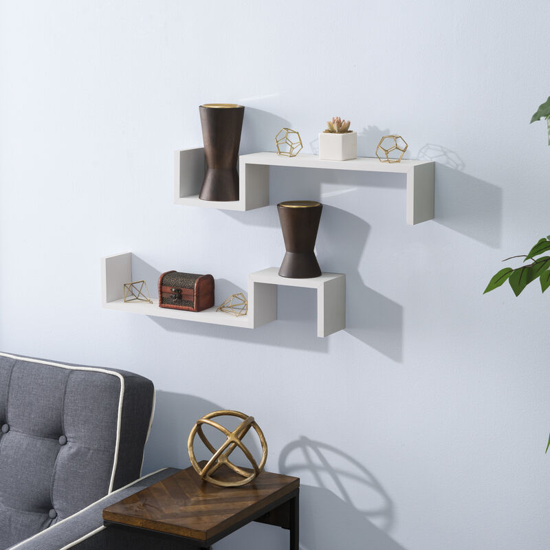 S Wall Mount Shelves (Set of 2)