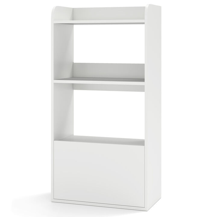 Freestanding 3-Tier Bookcase with Open Shelving for Living Room or Study