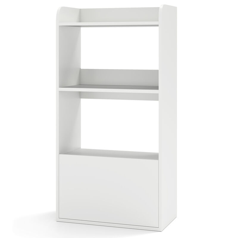 Freestanding 3-Tier Bookcase with Open Shelving for Living Room or Study