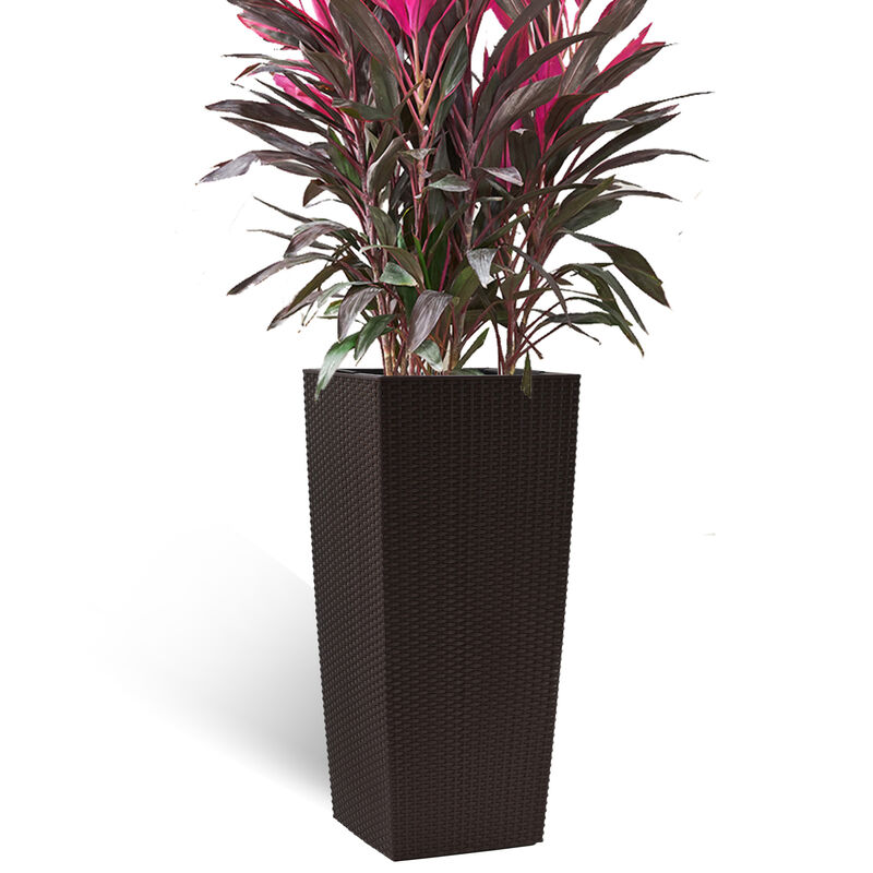 WOW PIONEER 30 Inch Tall Large Self-Watering Planter Pot with Drainage Holes, Inner Trays, Water Level Monitor for Indoor Outdoor Garden Patio Porch Backyard image number 0