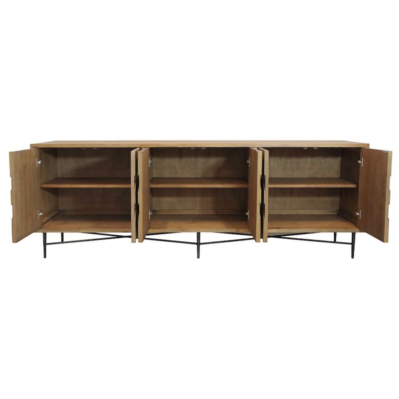 Alex Hamilton Samara 6-Door Sideboard - Natural