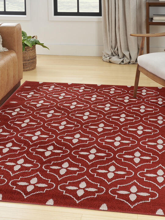 Nourison Essentials NRE04 Brick/Ivory 4' x 6' Rug