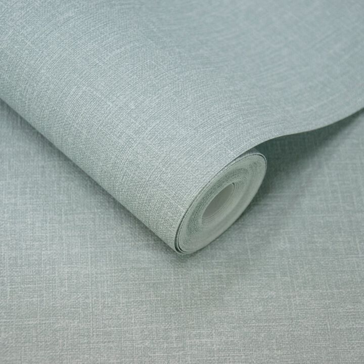 Atmosphere Textile Plain Blue Wallpaper AT1028