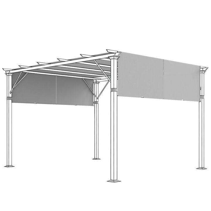 Hivvago 10x10 Pergola Replacement Canopy Set of 2