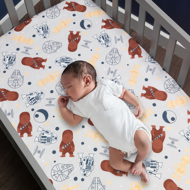 Lambs & Ivy Star Wars Signature Millennium Falcon 4-Piece Baby Crib Bedding Set
