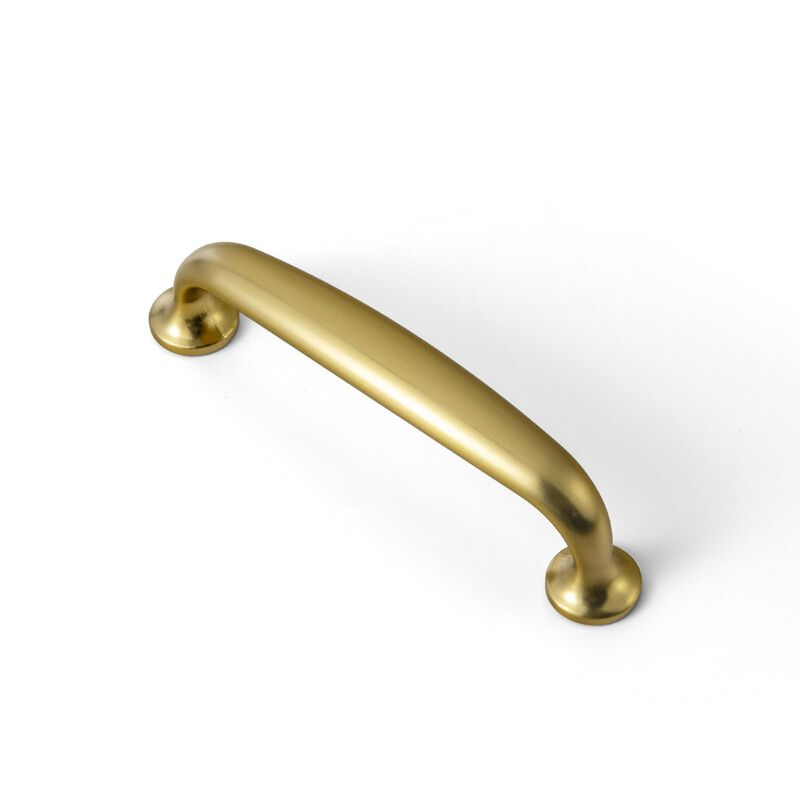 Goo-Ki 6 Pack Brushed Gold Cabinet Handle Drawer Pulls, 3.78Inch(96mm) c-c Solid Zinc Alloy Modern Gold Bar Pull Kitchen Hardwar