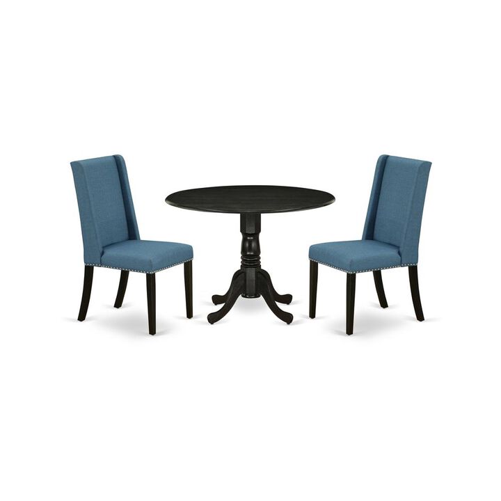 Dining Room Set Wirebrushed Black