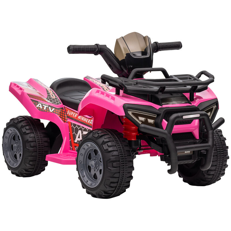 BreeBe 6V Battery Powered Electric ATV, Quad Four Wheeler Ride On Toy Car w/ LED Headlights image number 0