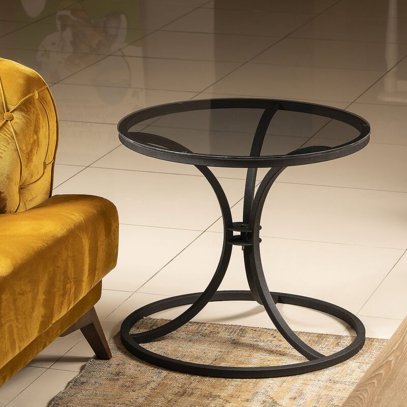 Decorotika Corleone Side End Table - Black