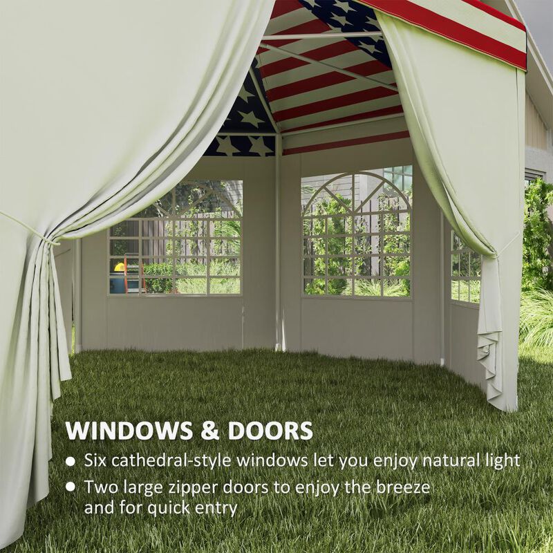 Hivvago 22.3x16.4 Event Tent with 2 Doors image number 4