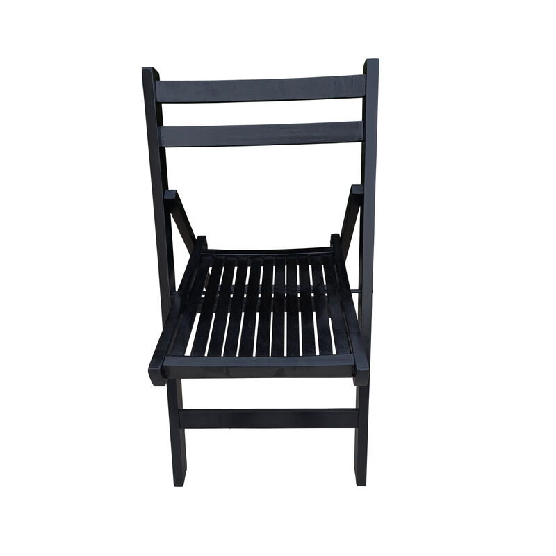 Streamdale Folding Slatted Event Chair Set of 4 image number 9
