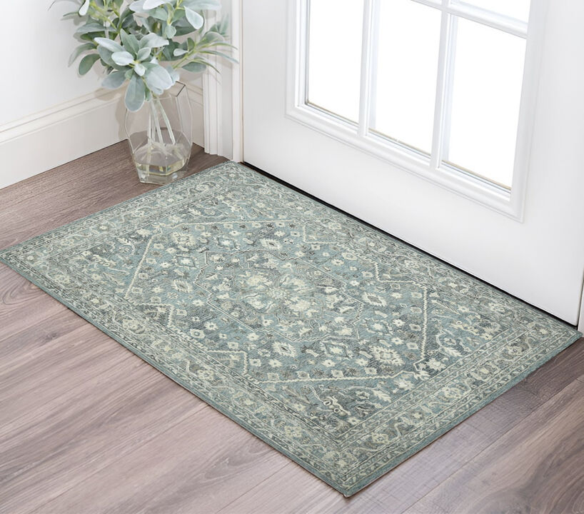 HomeRoots Oriental Hand Woven Area Rug With Fringe