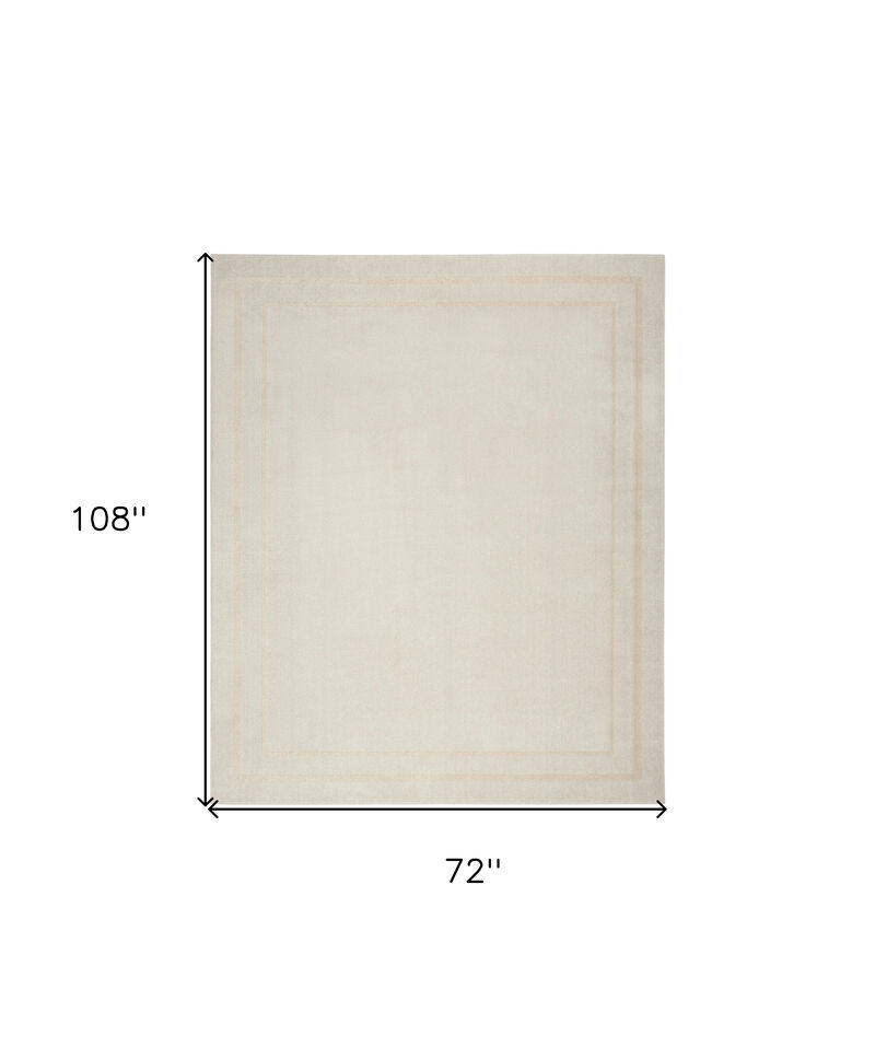 HomeRoots 6' X 9' Ivory And Gold Indoor Outdoor Area Rug image number 4