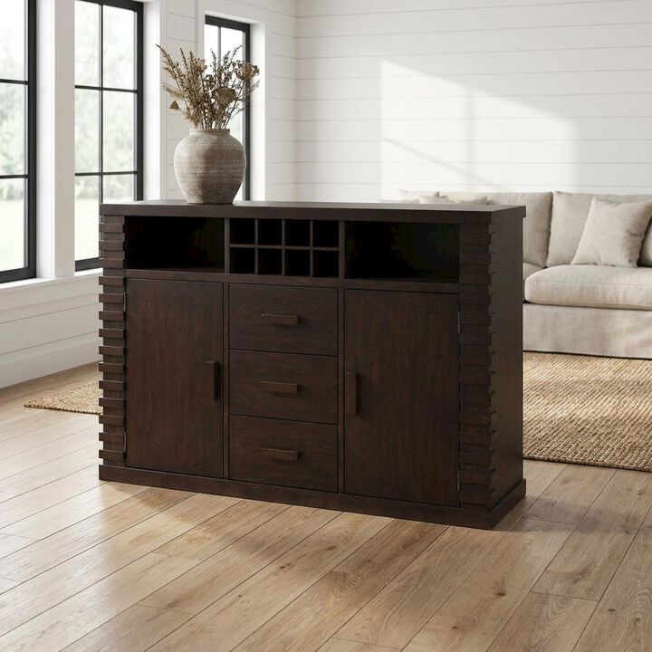 Alpine Furniture Trulinea Sideboard, Dark Espresso