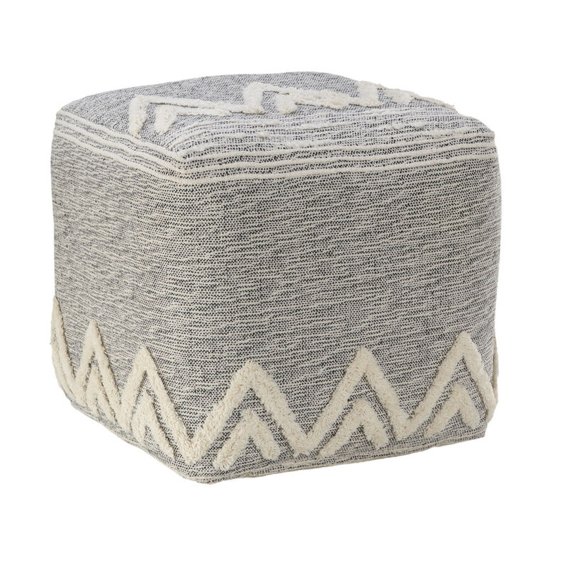 Polyester Ottoman for Living Room, Bedroom, or Lounge Seating