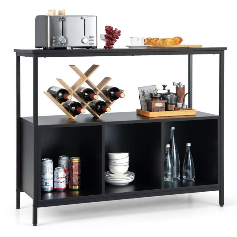 Hivvago Modern Kitchen Buffet Sideboard with 3 Compartments