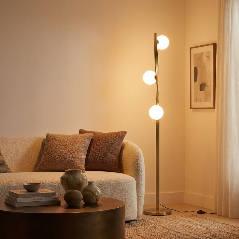 Nola Gold LED Floor Lamp image number 2