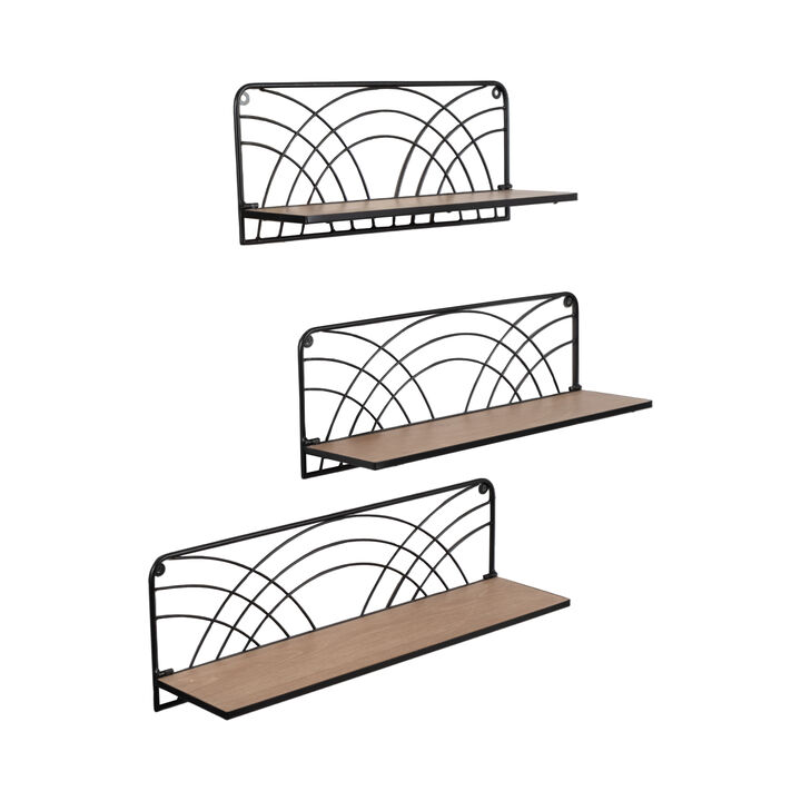 S/3 19/21/24" Wall Shelves
