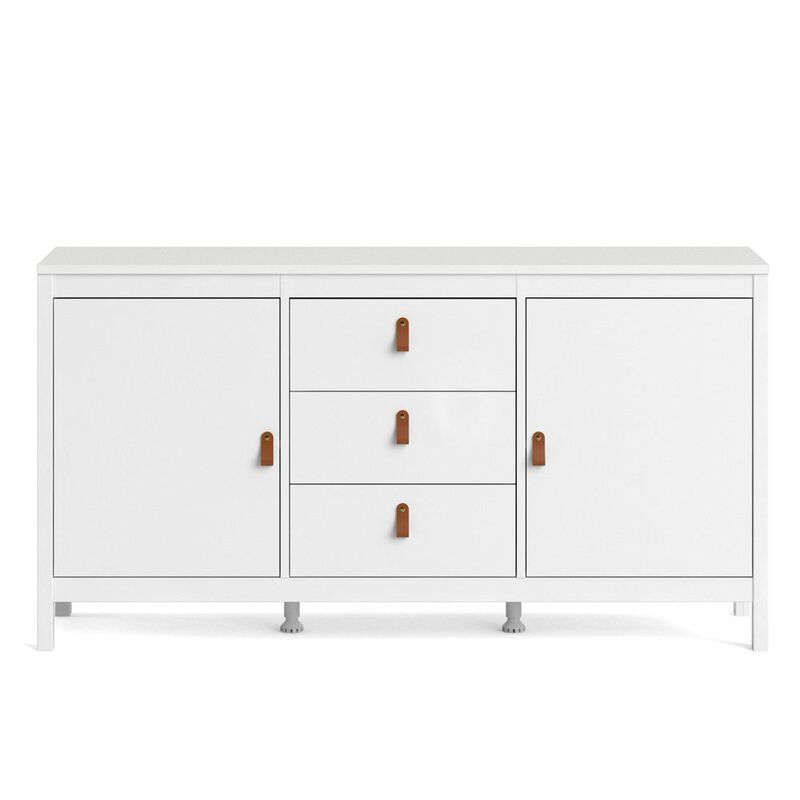 Tvilum Madrid 2 Door Sideboard with 3 Drawers, White