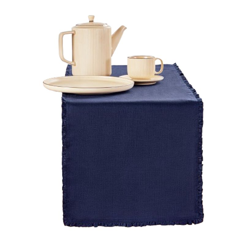 Christmas Linen Table Runner - Juliette Ruffle, Solino Home