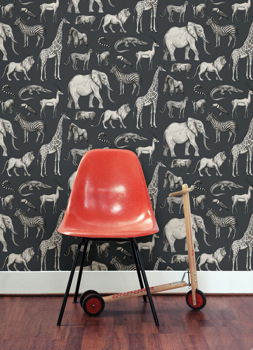 Kenji Navy Safari Wallpaper (Set of 2)